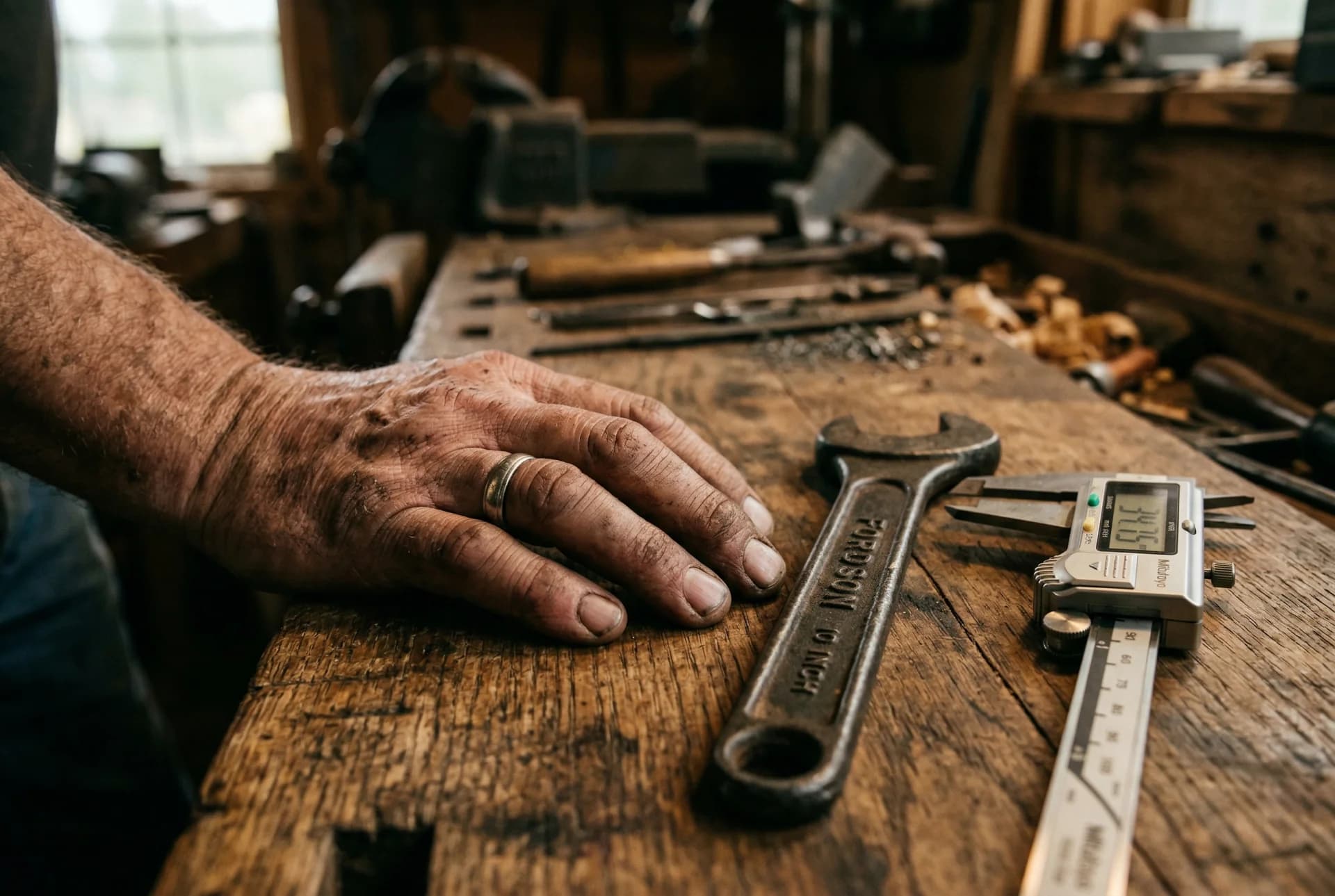 Traditionelles Werkzeug trifft moderne Technik